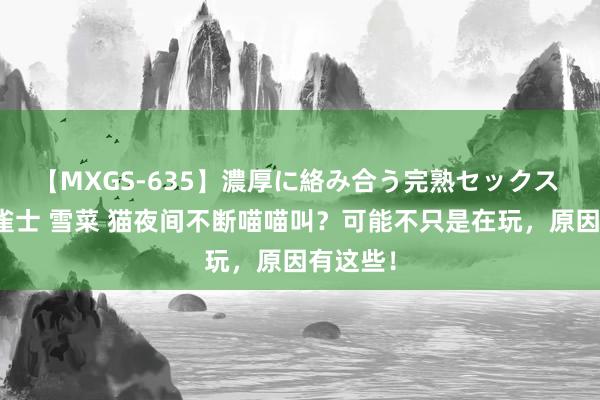 【MXGS-635】濃厚に絡み合う完熟セックス 人妻女雀士 雪菜 猫夜间不断喵喵叫？可能不只是在玩，原因有这些！
