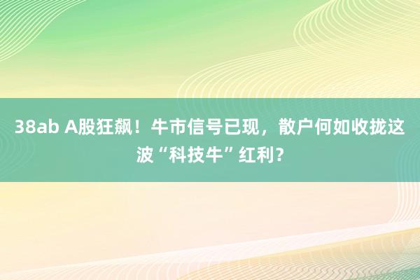 38ab A股狂飙！牛市信号已现，散户何如收拢这波“科技牛”红利？