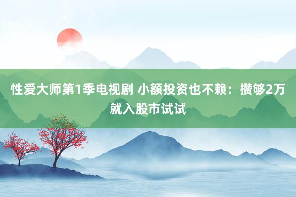性爱大师第1季电视剧 小额投资也不赖：攒够2万就入股市试试