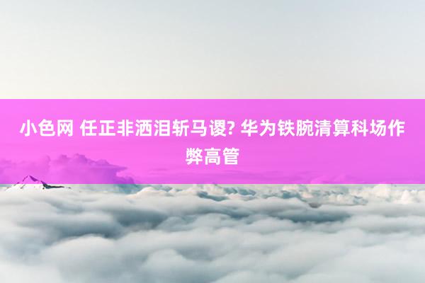 小色网 任正非洒泪斩马谡? 华为铁腕清算科场作弊高管