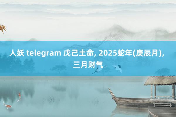 人妖 telegram 戊己土命, 2025蛇年(庚辰月), 三月财气